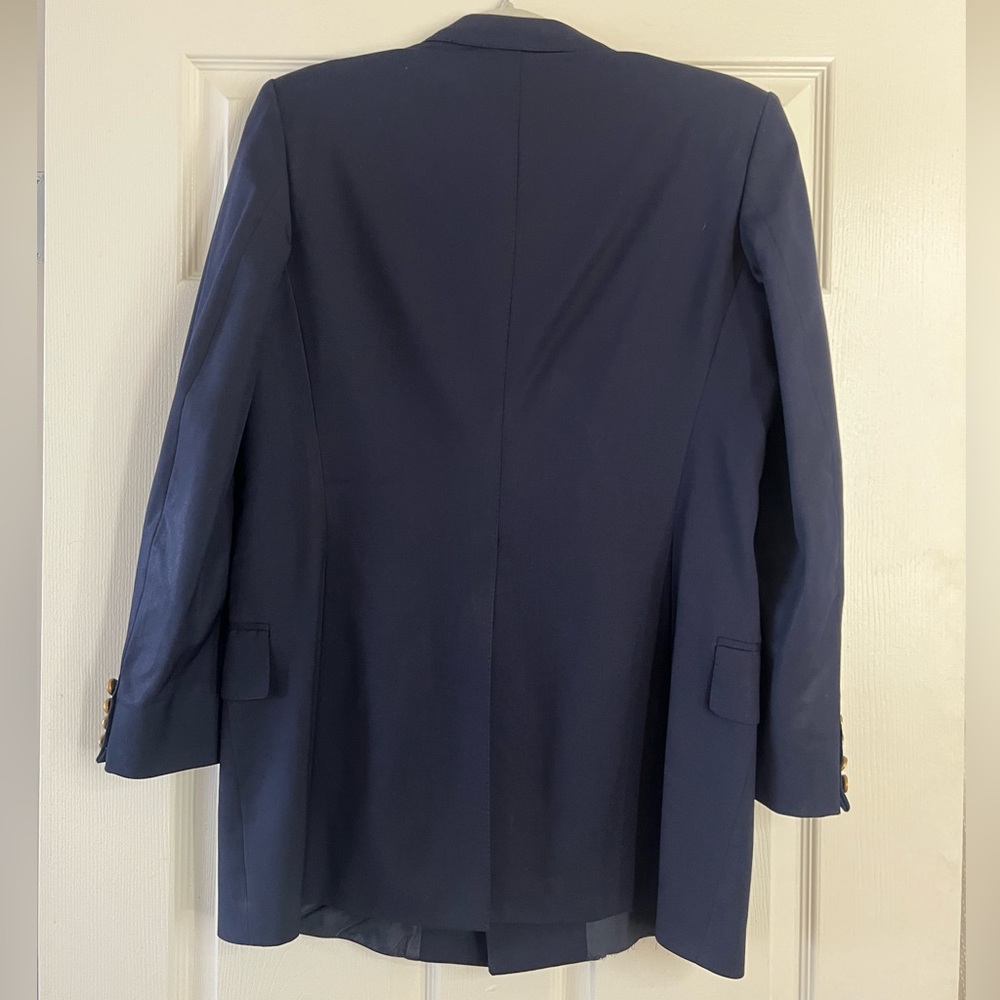 Navy Blue Blazer with gold buttons - Picture 6 of 8